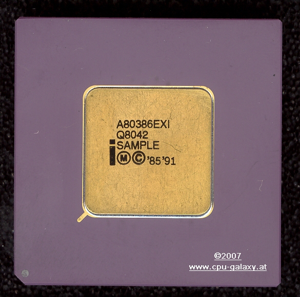 www.cpu-galaxy.at Vintage Chips Intel 80386 Section